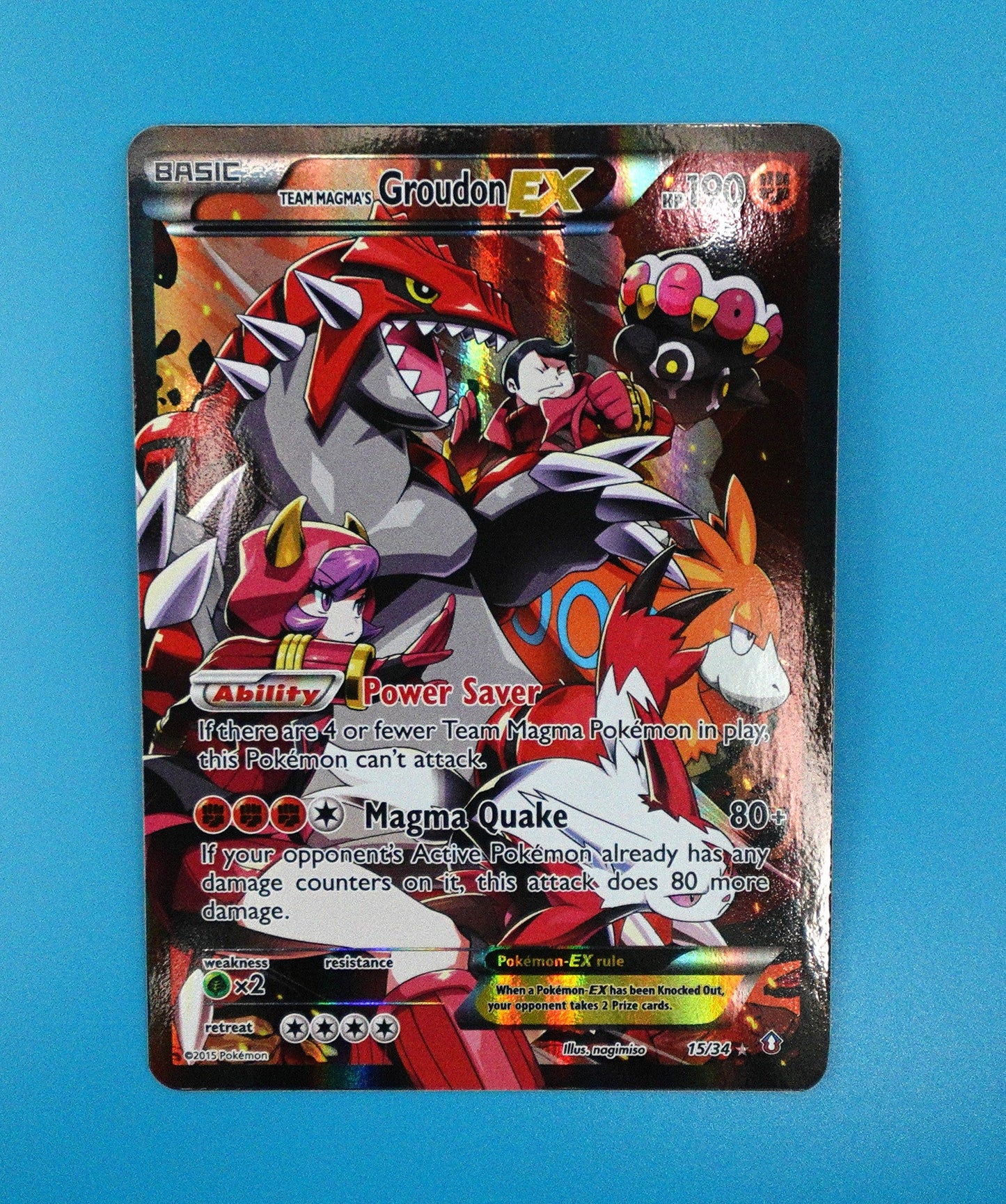 Team Magma's Groudon EX - Double Crisis (DCR)